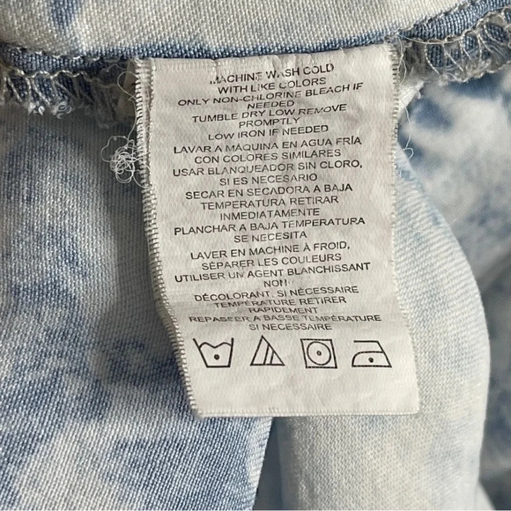 Thread & Supply Acid Wash Blouse Size Medium - Picture 5 of 5